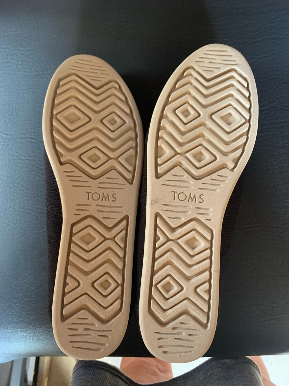Womens Black Slip-On heritage Canvas Loafers by Toms - Picture 9 of 14